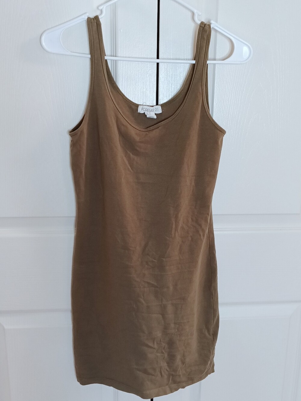 Forever 21 Olive Green Slim Tank Mini Dress